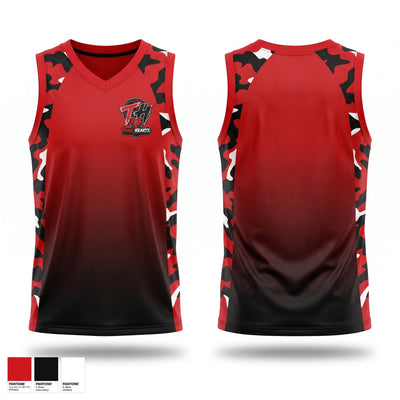 Toxic Hearts Mens Basketball Jersey - 1