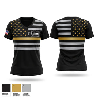 Womens Short Sleeve Vneck Shirt, LEVY COUNTY SHERIFF'S OFFICE 911 COMMUNICATIONS DIVISION, Police, Teamtime, Team time, sublimation, custom sports apparel, team uniforms, spirit wear, spiritwear, sports uniforms, custom shirts, team store, custom team store, fundraiser sports, apparel fundraiser