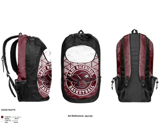Gear Bag, Lady Ricebirds, Women's Basketball, Teamtime, Team time, sublimation, custom sports apparel, team uniforms, spirit wear, spiritwear, sports uniforms, custom shirts, team store, custom team store, fundraiser sports, apparel fundraiser