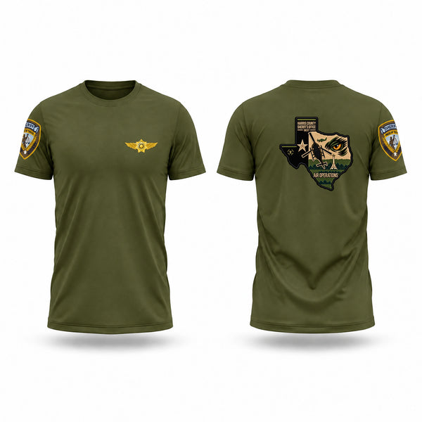 HCSO Air Operations Old School Cotton Feel Shirt - 1