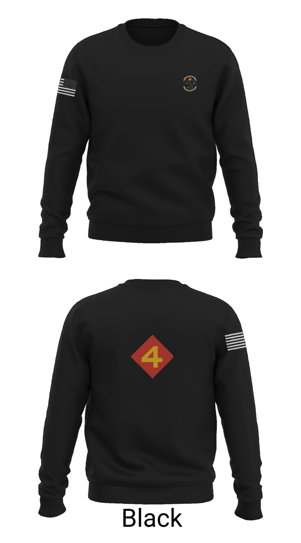 Crew Neck Sweatshirt, 14th Marine regiment 4th Marine corps division, , Teamtime, Team time, sublimation, custom sports apparel, team uniforms, spirit wear, spiritwear, sports uniforms, custom shirts, team store, custom team store, fundraiser sports, apparel fundraiser