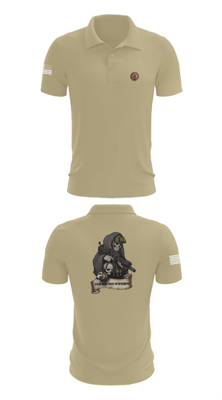 Short Sleeve Performance Polo, HHC 2-135th AVN REG, , Teamtime, Team time, sublimation, custom sports apparel, team uniforms, spirit wear, spiritwear, sports uniforms, custom shirts, team store, custom team store, fundraiser sports, apparel fundraiser