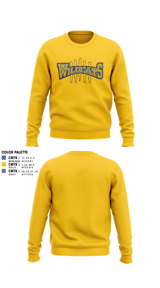 Crew Neck Sweatshirt, Richwoods Cheer, Cheer, Teamtime, Team time, sublimation, custom sports apparel, team uniforms, spirit wear, spiritwear, sports uniforms, custom shirts, team store, custom team store, fundraiser sports, apparel fundraiser