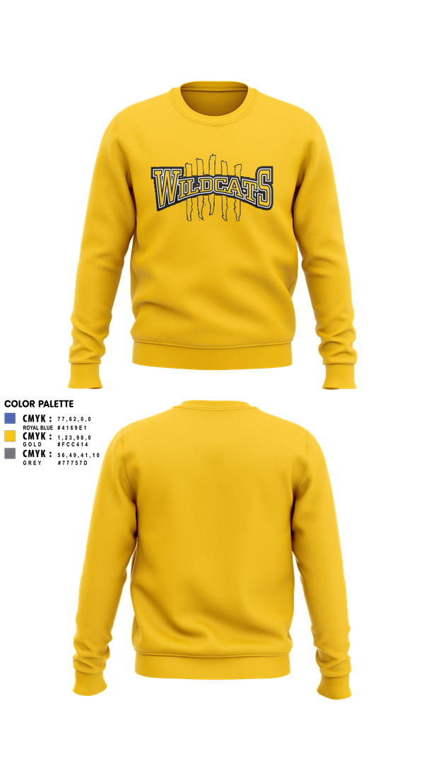 Crew Neck Sweatshirt, Richwoods Cheer, Cheer, Teamtime, Team time, sublimation, custom sports apparel, team uniforms, spirit wear, spiritwear, sports uniforms, custom shirts, team store, custom team store, fundraiser sports, apparel fundraiser