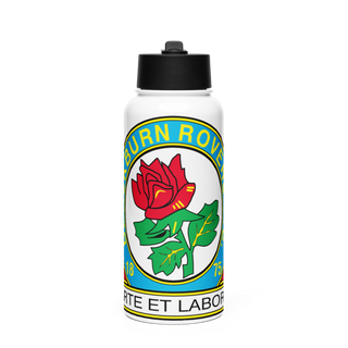 Blackburn Rovers 13216348 Stainless Steel Water Bottle with a Straw Lid