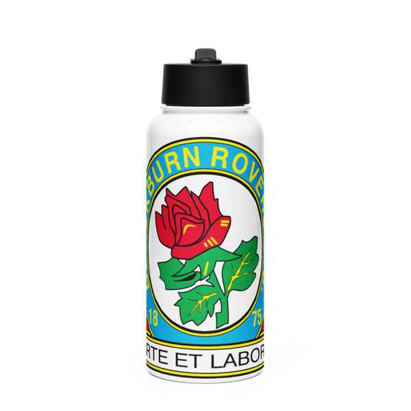 Blackburn Rovers 13216348 Stainless Steel Water Bottle with a Straw Lid