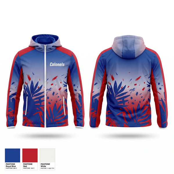 Windbreaker, Colonels, Men's Basketball, Teamtime, Team time, sublimation, custom sports apparel, team uniforms, spirit wear, spiritwear, sports uniforms, custom shirts, team store, custom team store, fundraiser sports, apparel fundraiser