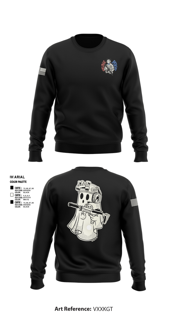 Crew Neck Sweatshirt, 5th special forces group, Army, Teamtime, Team time, sublimation, custom sports apparel, team uniforms, spirit wear, spiritwear, sports uniforms, custom shirts, team store, custom team store, fundraiser sports, apparel fundraiser
