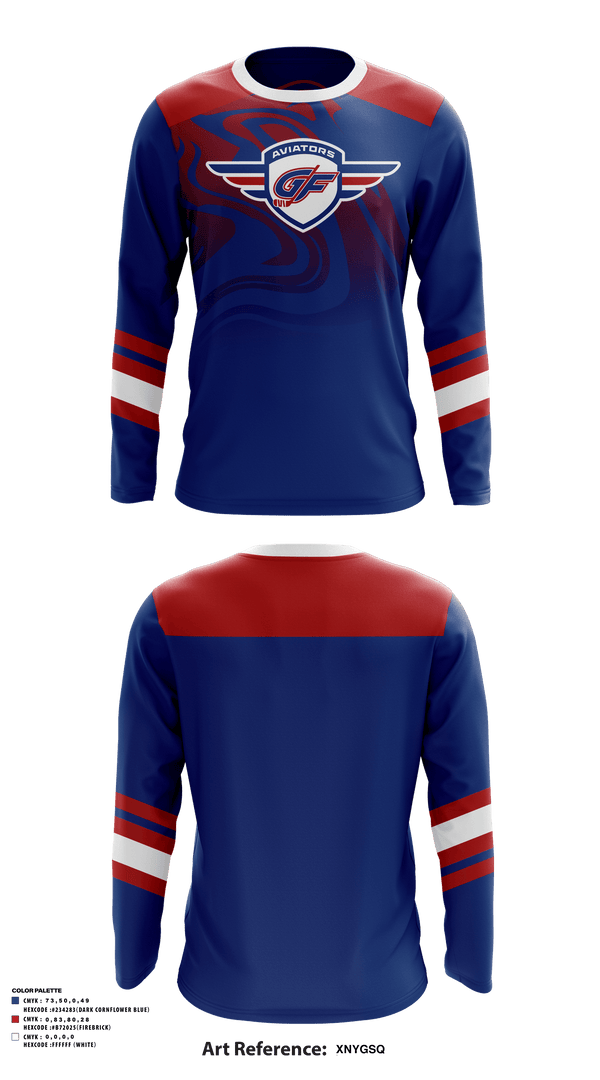 Long Sleeve Performance Shirt, GRAND FORKS YOUTH HOCKEY ASSOCIATION 92789320, Ice Hockey, Teamtime, Team time, sublimation, custom sports apparel, team uniforms, spirit wear, spiritwear, sports uniforms, custom shirts, team store, custom team store, fundraiser sports, apparel fundraiser