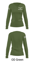 Greenwich Fire Department 44525559 Women's Long Sleeve V-neck Shirt - 57