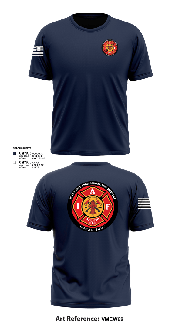 Short Sleeve Performance Shirt, Rocky Ford Professional Firefighters Local 5497, Fire Department, Teamtime, Team time, sublimation, custom sports apparel, team uniforms, spirit wear, spiritwear, sports uniforms, custom shirts, team store, custom team store, fundraiser sports, apparel fundraiser