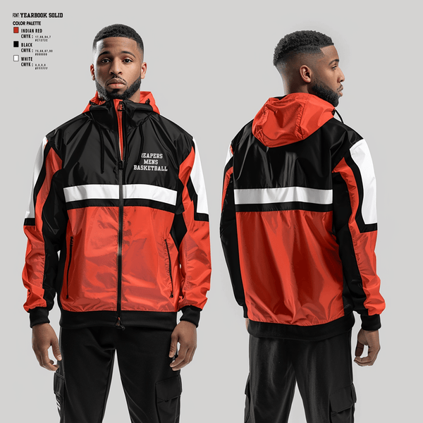 Windbreaker, Reapers, Men's Basketball, Teamtime, Team time, sublimation, custom sports apparel, team uniforms, spirit wear, spiritwear, sports uniforms, custom shirts, team store, custom team store, fundraiser sports, apparel fundraiser