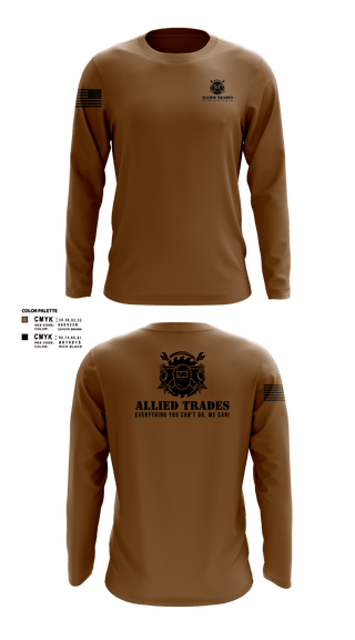 Long Sleeve Performance Shirt, ALLIED TRADES, National Guard, Teamtime, Team time, sublimation, custom sports apparel, team uniforms, spirit wear, spiritwear, sports uniforms, custom shirts, team store, custom team store, fundraiser sports, apparel fundraiser