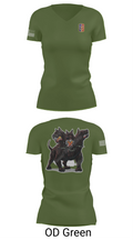 1-174th ADA RGT 76642958 Women's Short Sleeve V-neck Shirt - 46