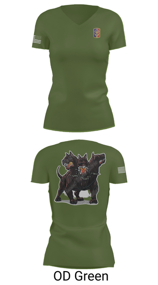 Women's Short Sleeve Vneck Shirt, 1-174th ADA RGT, , Teamtime, Team time, sublimation, custom sports apparel, team uniforms, spirit wear, spiritwear, sports uniforms, custom shirts, team store, custom team store, fundraiser sports, apparel fundraiser