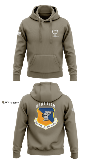 Hoodie, WBHS AFJROTC, Air Force, Teamtime, Team time, sublimation, custom sports apparel, team uniforms, spirit wear, spiritwear, sports uniforms, custom shirts, team store, custom team store, fundraiser sports, apparel fundraiser