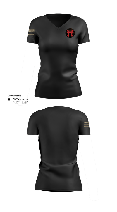 187th Iron Rakkasans 40107465 Women's Short Sleeve V-neck Shirt - 102