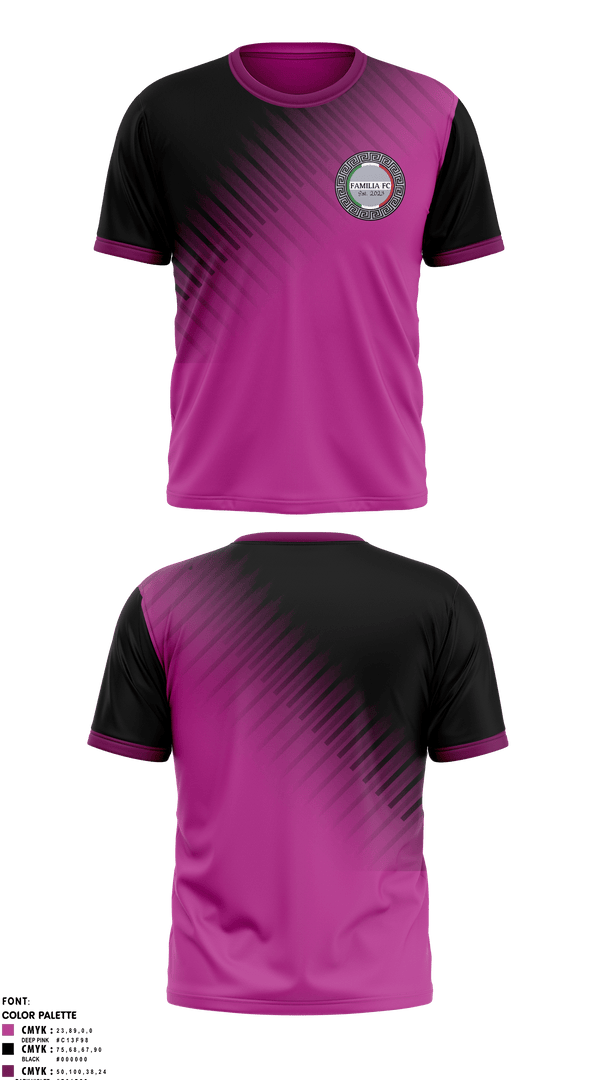 Short Sleeve Performance Shirt, Familia Fc, Men's Soccer, Teamtime, Team time, sublimation, custom sports apparel, team uniforms, spirit wear, spiritwear, sports uniforms, custom shirts, team store, custom team store, fundraiser sports, apparel fundraiser