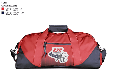 Duffle Bag, FYD Tampa Bay Pop Warner, Football, Teamtime, Team time, sublimation, custom sports apparel, team uniforms, spirit wear, spiritwear, sports uniforms, custom shirts, team store, custom team store, fundraiser sports, apparel fundraiser