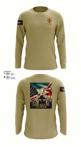 Long Sleeve Performance Shirt, 3/7 India Co. Wpns Plt, Marines, Teamtime, Team time, sublimation, custom sports apparel, team uniforms, spirit wear, spiritwear, sports uniforms, custom shirts, team store, custom team store, fundraiser sports, apparel fundraiser