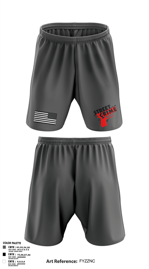 Athletic Shorts With Pockets, Street Crimes, Police, Teamtime, Team time, sublimation, custom sports apparel, team uniforms, spirit wear, spiritwear, sports uniforms, custom shirts, team store, custom team store, fundraiser sports, apparel fundraiser