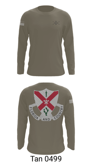 Long Sleeve Performance Shirt, C Co 1-124 Rifle Company, National Guard, Teamtime, Team time, sublimation, custom sports apparel, team uniforms, spirit wear, spiritwear, sports uniforms, custom shirts, team store, custom team store, fundraiser sports, apparel fundraiser
