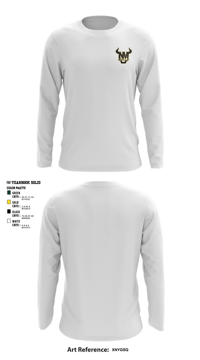 New Milford Bulls Football And Cheerleading 19489077 Long Sleeve Performance Shirt - 26