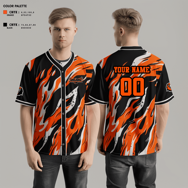 Full Button Baseball Jersey, Thunderhawks, Baseball, Teamtime, Team time, sublimation, custom sports apparel, team uniforms, spirit wear, spiritwear, sports uniforms, custom shirts, team store, custom team store, fundraiser sports, apparel fundraiser