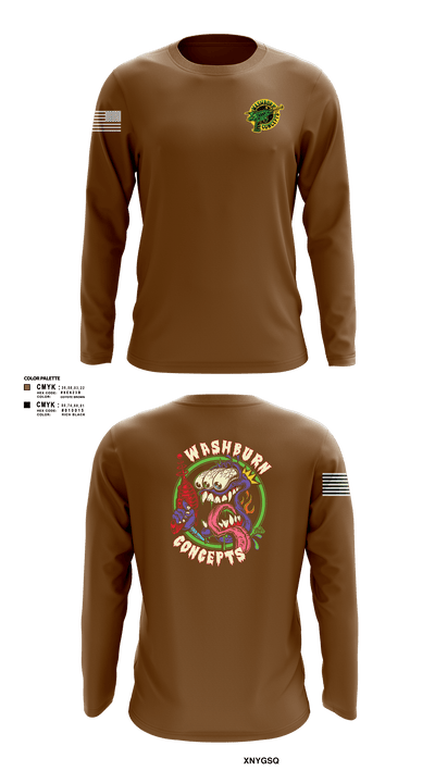 Washburn ConceptsWashburn Concepts 8471193 Long Sleeve Performance Shirt - 2