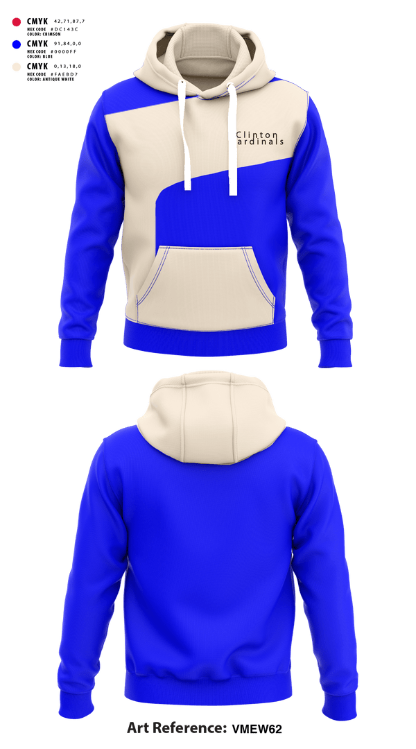 Hoodie, Clinton Cardinals, Track & Field, Teamtime, Team time, sublimation, custom sports apparel, team uniforms, spirit wear, spiritwear, sports uniforms, custom shirts, team store, custom team store, fundraiser sports, apparel fundraiser