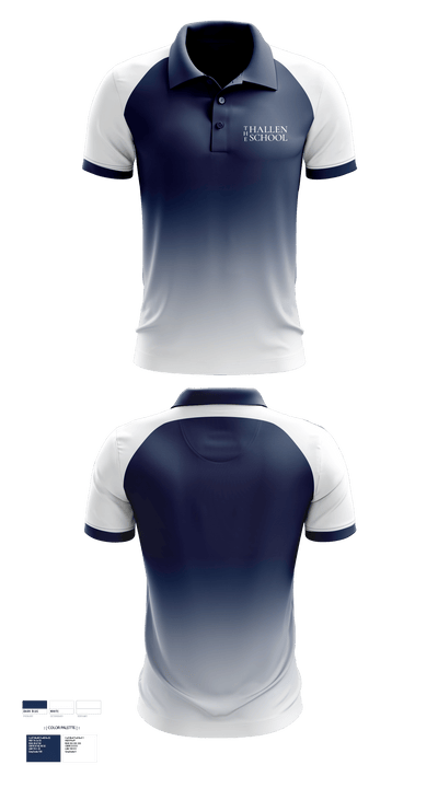 The Hallen School 41591884 Short Sleeve Performance Polo - 1