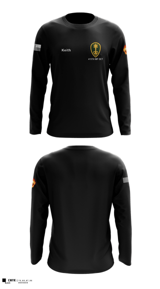 Long Sleeve Performance Shirt, 415th MP DET, Army, Teamtime, Team time, sublimation, custom sports apparel, team uniforms, spirit wear, spiritwear, sports uniforms, custom shirts, team store, custom team store, fundraiser sports, apparel fundraiser