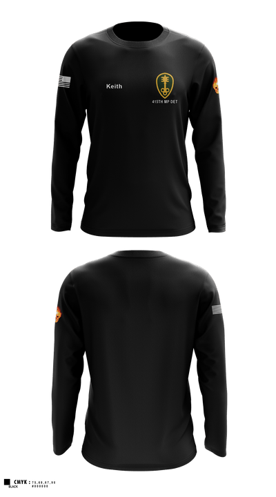 415th MP DET 50307649 Long Sleeve Performance Shirt - 2