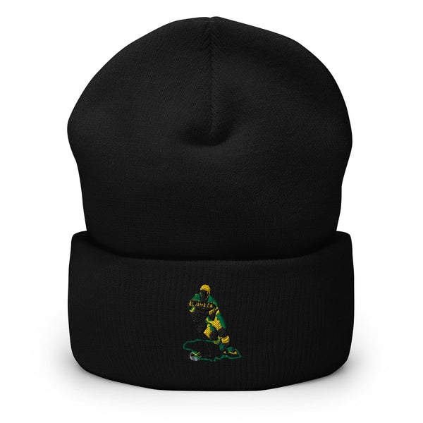 JAMAICAN OLYMPIC ICE HOCKEY FEDERATION 18663712 Cuffed Beanie-2
