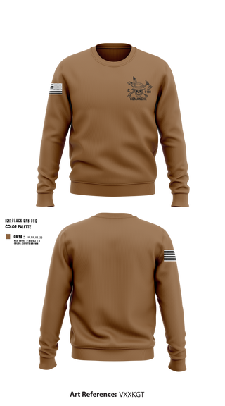 Crew Neck Sweatshirt, C-Trp 1-180th, , Teamtime, Team time, sublimation, custom sports apparel, team uniforms, spirit wear, spiritwear, sports uniforms, custom shirts, team store, custom team store, fundraiser sports, apparel fundraiser