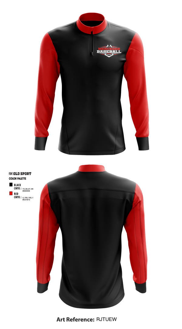 Quarter Zip Jacket, Mercedes Baseball Academy, Baseball, Teamtime, Team time, sublimation, custom sports apparel, team uniforms, spirit wear, spiritwear, sports uniforms, custom shirts, team store, custom team store, fundraiser sports, apparel fundraiser