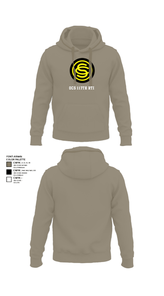 Hoodie, OCS 117th RTI, National Guard, Teamtime, Team time, sublimation, custom sports apparel, team uniforms, spirit wear, spiritwear, sports uniforms, custom shirts, team store, custom team store, fundraiser sports, apparel fundraiser