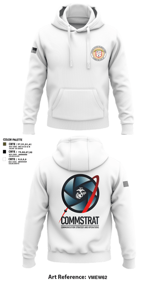 Hoodie, MCRDPI COMMSTRAT, Marines, Teamtime, Team time, sublimation, custom sports apparel, team uniforms, spirit wear, spiritwear, sports uniforms, custom shirts, team store, custom team store, fundraiser sports, apparel fundraiser