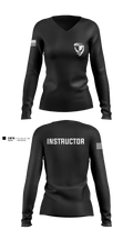 LRAFB Combatives 9213749 Women's Long Sleeve V-neck Shirt - 1