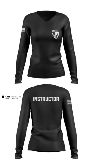 Women's Long Sleeve Vneck Shirt, LRAFB Combatives, Wrestling, Teamtime, Team time, sublimation, custom sports apparel, team uniforms, spirit wear, spiritwear, sports uniforms, custom shirts, team store, custom team store, fundraiser sports, apparel fundraiser