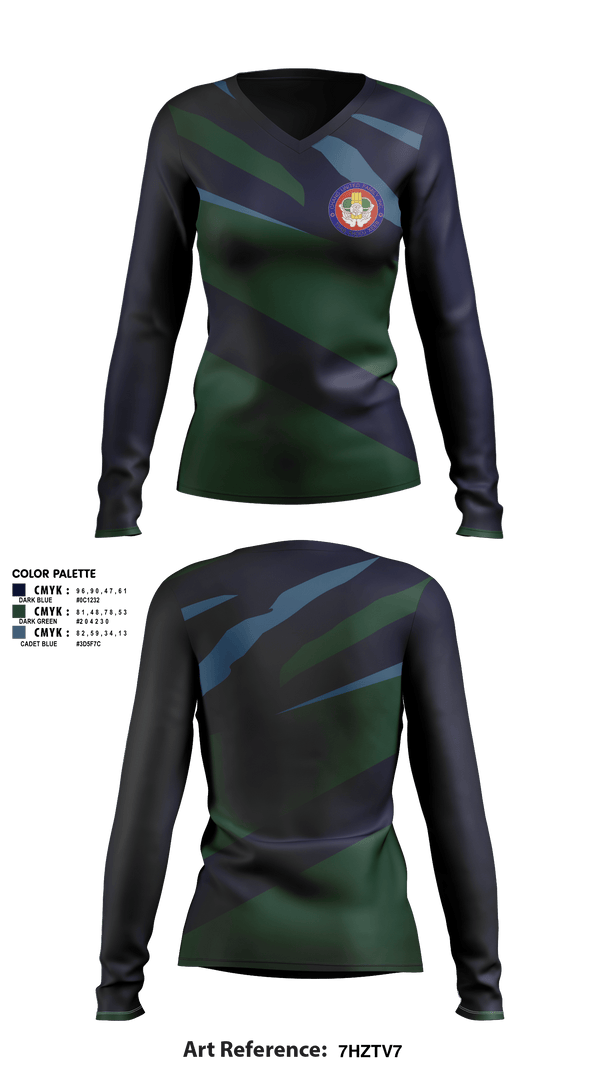 Women's Long Sleeve Vneck Shirt, Chang National, , Teamtime, Team time, sublimation, custom sports apparel, team uniforms, spirit wear, spiritwear, sports uniforms, custom shirts, team store, custom team store, fundraiser sports, apparel fundraiser