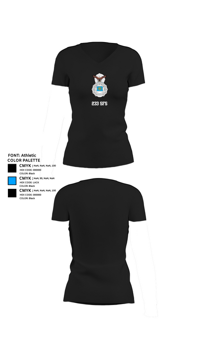 233 SFS 13548797 Women's Short Sleeve V-neck Shirt - 24