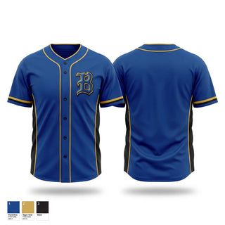Full Button Baseball Jersey, Braham Bombers, Baseball, Teamtime, Team time, sublimation, custom sports apparel, team uniforms, spirit wear, spiritwear, sports uniforms, custom shirts, team store, custom team store, fundraiser sports, apparel fundraiser