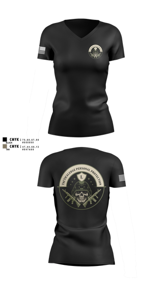 Womens Short Sleeve Vneck Shirt, Tactical Edge personal protection, , Teamtime, Team time, sublimation, custom sports apparel, team uniforms, spirit wear, spiritwear, sports uniforms, custom shirts, team store, custom team store, fundraiser sports, apparel fundraiser