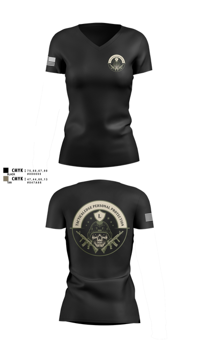 Tactical Edge personal protection 74525049 Women's Short Sleeve V-neck Shirt - 1