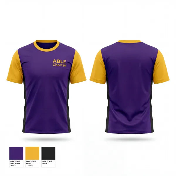 Old School Cotton Feel Shirt, ABLE Charter, Men's Volleyball, Teamtime, Team time, sublimation, custom sports apparel, team uniforms, spirit wear, spiritwear, sports uniforms, custom shirts, team store, custom team store, fundraiser sports, apparel fundraiser
