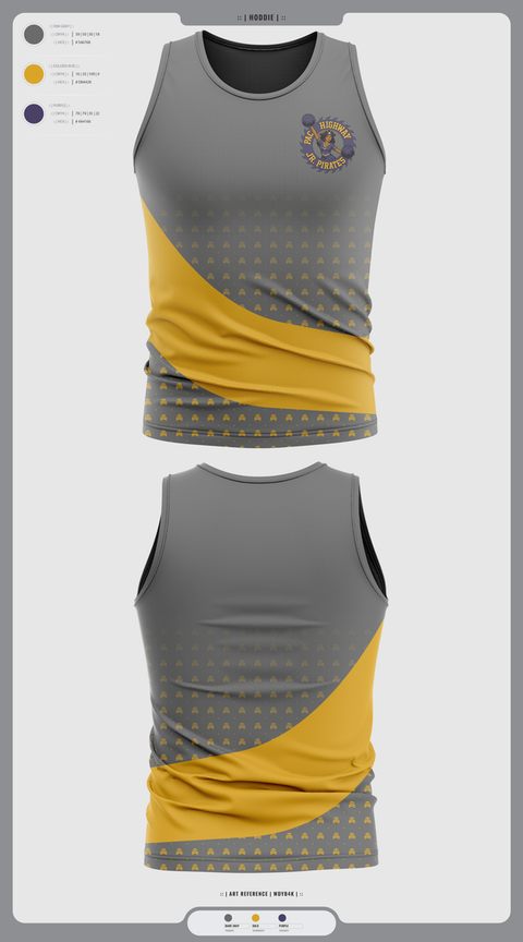 Tank Top, Pac Hwy Lady Jr Pirates, Cheer, Teamtime, Team time, sublimation, custom sports apparel, team uniforms, spirit wear, spiritwear, sports uniforms, custom shirts, team store, custom team store, fundraiser sports, apparel fundraiser