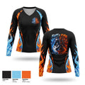 Chaos squad fire and Ice Women's Long Sleeve V-neck Shirt - 1
