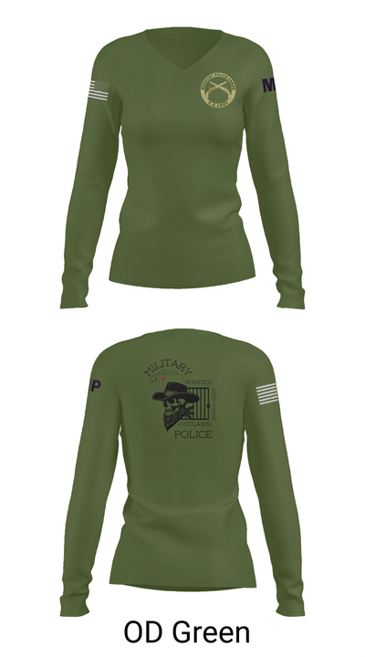 3RD PLATOON OUTLAWS Women's Long Sleeve V-neck Shirt - 57