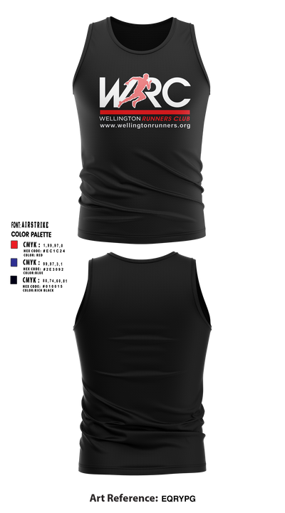 Wellington Runners Club 55706175 Men's Track Singlet - 22